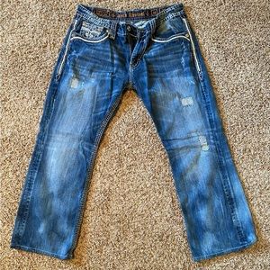 38x30 Rock Revival Straight Regular Fit Jeans